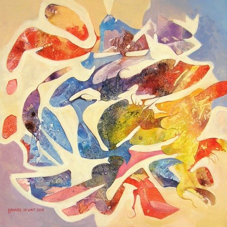 Acrylc on Stretched Canvas Size: (510x510x18)mm Frame: (625x625x30)mmGIFT - LARISA